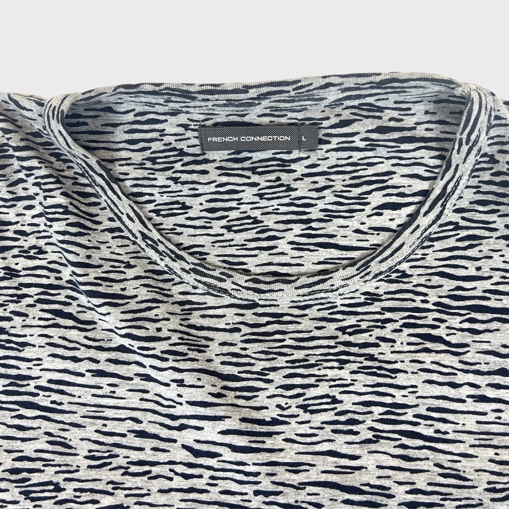 French Connection Tiger Stripe Print T-Shirt - Picture 9 of 9